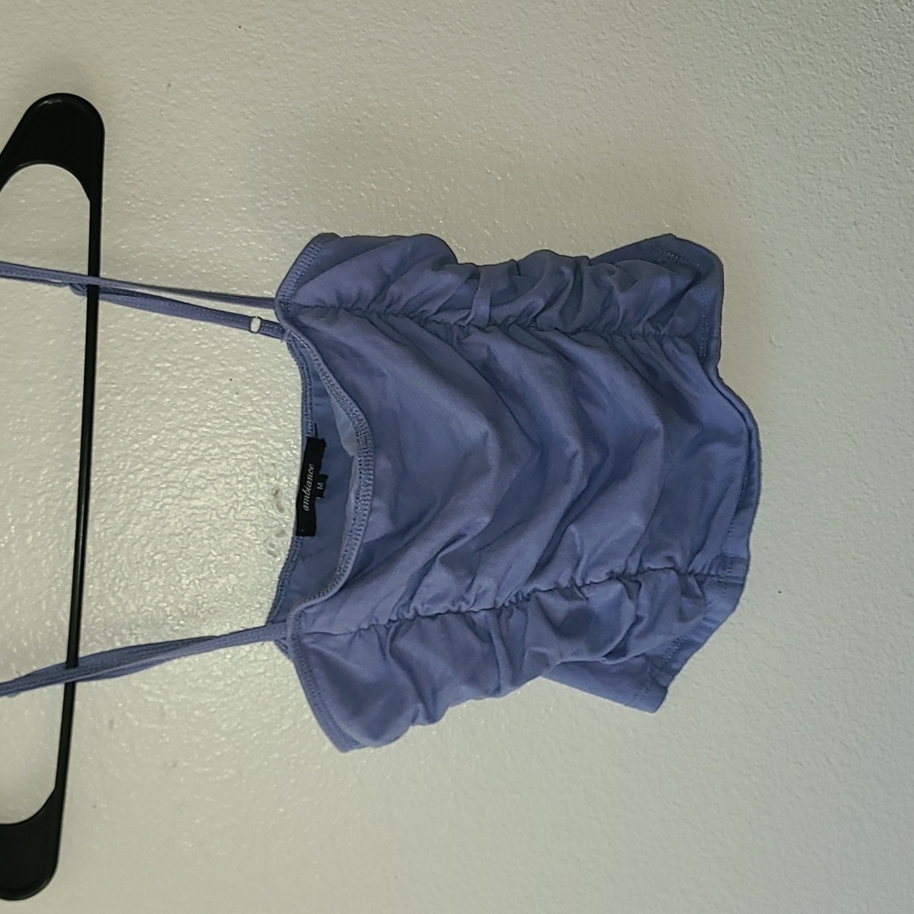 sinched cropped tank top